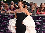 Ashley James dazzles in a stunning dress as she leads the stars on the red carpet at the National Television Awards