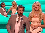 Olivia Attwood and Pete Wicks exchange cheeky insults on stage at the NTAs after their red carpet debut