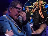 Alan Carr breaks down in tears after receiving a special recognition gong as fans praise NTA's performance by friends Amanda Holden and Paloma Faith as 'the campest thing they've ever seen'