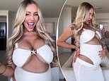 Influencer shows off her VERY revealing maternity clothes as she celebrates 23 weeks of pregnancy: 'Nothing else fits'