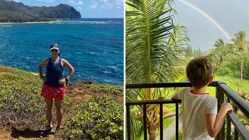 We have been to Kauai 3 times. I want to show my son new places, but I can't resist booking a holiday there.