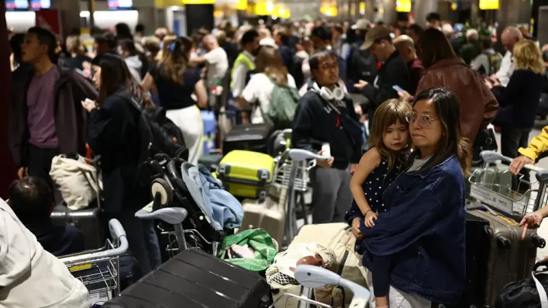 Mapped: Travel chaos as a UK air traffic crisis paralyzes thousands of flights worldwide