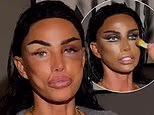 Katie Price reveals the full extent of her black eye after getting a forehead filler the day before the NTAs, as she shares a dramatic make-up tutorial